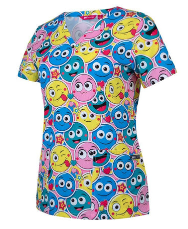 JB's LADIES SCRUB TOP PRINTED - Kiwi Workgear